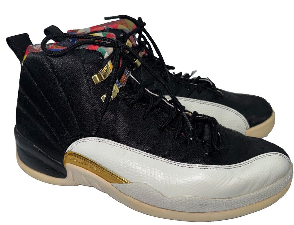 Air Jordan 12 Retro Chinese New Year 2019 Black Gold CI2977-006 Men’s 9.5